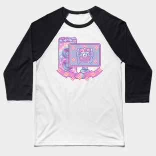 Gaming PC Pixel Art Baseball T-Shirt